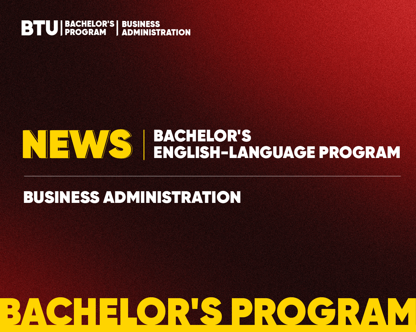 News – English-Language Bachelor’s Program “Business Administration” 1 ENG